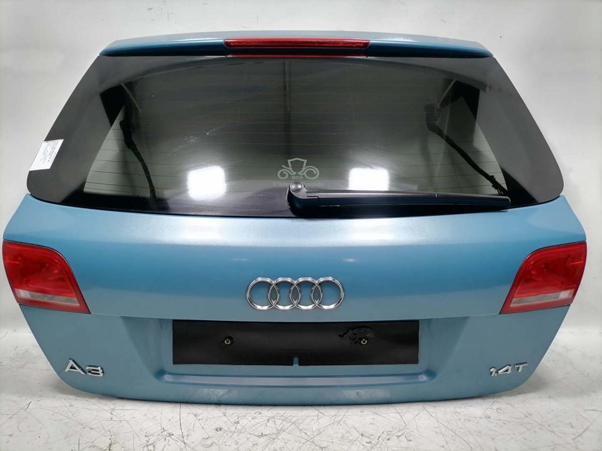 Audi A3 8P original Heckklappe mit Heckscheibe LX5T Eisvogelblau 5-T&uuml;rer Sportback Bj.2010